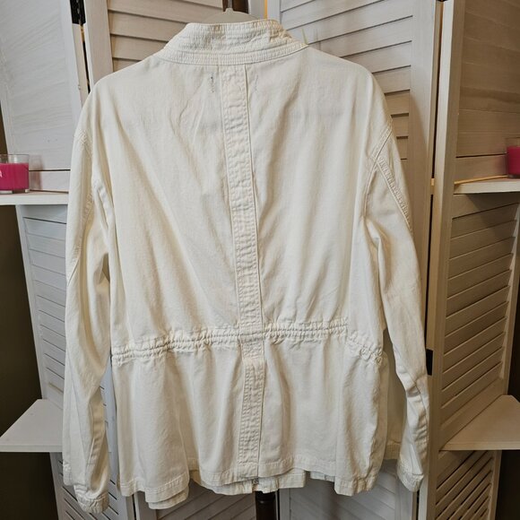 Susan Betro Denim, Plus Size 4XL, White Jacket - Picture 5 of 12